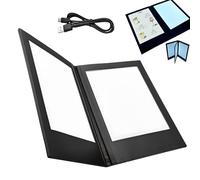 Rechargeable Menu Cover Holder, Customizable Illuminated Menu, A4/A5 Backlit Illuminated Menu Holder, Cover Foldable Dual Panel for Restaurants Bars Cafes Homeschool A5 Page 3