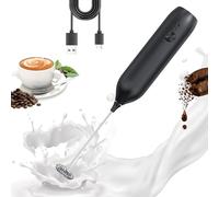 Rechargeable Milk Frother, LULUWA Handheld Electric Coffee Frother Type-C Mini Drink Mixer for Coffee Latte Cappuccino Egg