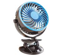 Rechargeable Mini Clip-On Fan - 360 Rotatable Portable Personal Desk, Car, Home Cooling Usb Fan - Measures 19 X 14Cm