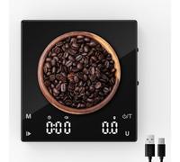 Rechargeable Mini Coffee Scales with Timer, Diyife 0.1g/2kg High Precision Electronic Digital Espresso Scale with HD LED Display, Portable Analytical Lab Balance for Labs, Jewellers, Gold, Food