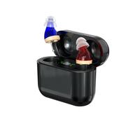 Rechargeable Mini digital Sound amplifier - Digital Hearing Amplifier for Adults And Seniors, with Superior Sounds Quality, Intelligent Sound Reduction, HD Power Display(Black)