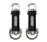 Rechargeable Mini Flashlight for Keychain - COB Bright Light with 6 Modes, USB-C Charging, ABS Body, Dual Function Power Bank, Compact Waterproof Design for Outdoor Activities (White White)