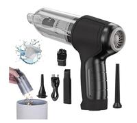 Rechargeable Mini Vacuum, Blow,Suck,Pump 3 in 1 Cordless Vacuum Cleaner Car Home Dual Use Vacumn Cleaners, For Car, Home, Office,Black