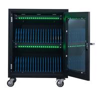 Rechargeable Mobile Phone Safe Charging Cabinet Aluminum Alloy Cabinet Portable Mobile Phone Storage Box,Phone Charging Stations Mobile Charging for Company Conference Room(30Slots)