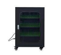 Rechargeable Mobile Phone Storage Locker, 20/30/40/50/60 Spots, Mobile Phone Charging Cabinet With Wheels & Combination Lock,Cell Phone Charging Stations, For School Church Airport 50slots-Black