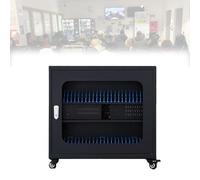 Rechargeable Mobile Phone Storage Locker, Cellphone USB Charging Station Lockers with Wheels and Combination Lock, for Schools and Offices - 30 Slot