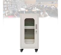 Rechargeable Mobile Phone Storage Locker, Classroom Locking Charging Station with Wheels, for School and Office, White, 20 Slots