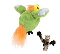 Rechargeable Mobile Plush Parrot Interactive Cat Toy With Singing