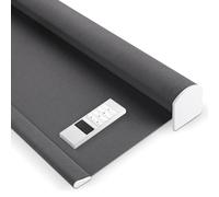 Rechargeable Motorized Roller Shades - Energy Efficient Light Filtering Easy Installation Cross Texture Model 82133E Perfect for Home & Office Privacy Solutions