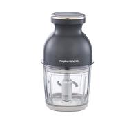 Morphy Richards 3-in-1 Cordless Mini Chopper, USB Charging, Low Noise, 500ml Glass Bowl, Chop, Whisk, Grate/Grind, Overheat/Overcharge Protection, Meats, Vegetables, Eggs, 200w, 404504