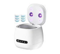 Rechargeable Nail Tool Cleaning and Sterilizer Machine, Nail Tool with High-Frequency Vibration and Blue Light 3 Timers Mode for Nail Drill Bits with Cleaning Tablets, Nail Art Brush, Nail Clipper