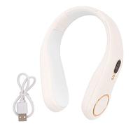 Rechargeable Neck Warmer Rapid Heating 4 Levels Temperature 8000mAh White Portable Neck Heater Office Outdoor Use