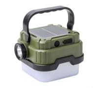 Rechargeable Outdoor Lantern With Long Lasting, Compact Waterproof Tent Light Including Hook For Camping Emergencies, Green(SL-013 Army Green)