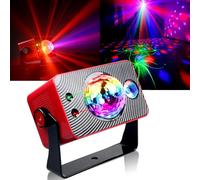 Rechargeable Party Lights, Disco Light, DJ Strobe Stage Lights LED Projector, Sound Activated with Remote Control for Parties Birthday Christmas Gift Wedding Karaoke KTV Bar Home Halloween Decorations