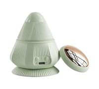 Rechargeable Pelvic Bone Massager - Deep Tissue Fascia Release, Turquoise Green Silicone,PC, 1000mAh Type-C Fast Charge, Interchangeable Heated Massage Heads for Home Waist Leg