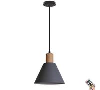 Rechargeable Pendant Light with Remote & Blub, Farmhouse Battery Operated Pendant Lighting, Modern Wireless Ceiling Hanging Chandelier Fixture for Kitchen Island Dining Table Living Room Bedroom Study