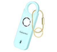 Rechargeable Personal Safety Alarm for Women, 135 dB Loud Self Defense Keychain Siren with LED Strobe Light, Personal Emergency Security Safe Devices Key Chain Alarms for Women Kids Elderly (Aqua)