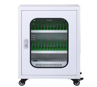 Rechargeable Phone Charging Station with Universal Wheels, Portable Mobile Phone Cabinet for School Church Airport