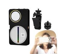 Rechargeable Phone Selfie Light - Compact Magnetic Ring Lighting, Portable Slim Light for Live Streaming, Travel Friendly Mini Video for Beauty Content, Vlogging, Recording and Outdoor