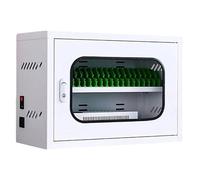 Rechargeable Phone Storage Locker with Combination Lock & Wheels, Multi-Port Charging Cabinet for Schools, Churches, Airports