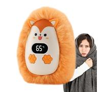 Rechargeable Plush Hand Warmer - Animal Design with Digital Display | Mini Portable USB Warmer Winter Style, Creative Gift Together with Girls and Boys by Pro