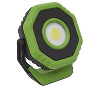 Rechargeable Pocket Floodlight with Magnet 360° 7W COB LED - Green - Sealey LED7