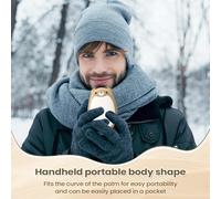 Rechargeable Pocket Warmer - 3 Portable Pocket Warmers, Temperature Electronic Hand Warmer, Reusable Battery Powered Heat Pad, Portable Personal Heater | Kids Christmas Party Outdoor Camping Hiking