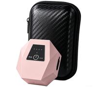 Rechargeable Portable Air Pump 6x3x6cm for ultra Quiet Rechargeable(Pink Model)
