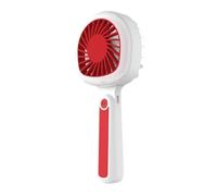 Rechargeable Portable Fan, LED Light Wind Blower, Racket Shape Travel Fan, ABS Handheld Cooler Featuring USB Charging, Personal Cooling Device, Outdoor Summer Companion 3.54×1.85×7.87in