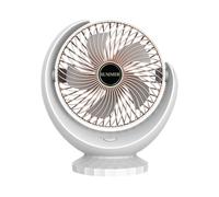 Rechargeable Portable Fan - USB Desk Fan | Desk Fan with 4 Speeds Air Circulation | Silent Hand - with 3 Personal Cooling Devices