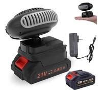 Rechargeable Portable Heater, Battery Operated Heater, with Anti Tilt Design, Rechargeable Heaters Cordless, Battery Powered Heaters for Shed, for Cars/Office/Indoor/Golf Cart (15-cell Battery)