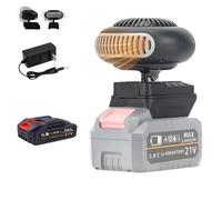 Rechargeable Portable Heater, Battery Operated Space Heater with Anti Tilt Design, Battery Operated Heaters for Indoors Car (10-cell Battery*1)