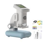 Rechargeable Portable Kids Microscope With LCD Screen Memory Card Slot Adjustable Stand For Indoor Outdoor Exploration STEM Educational Microscope