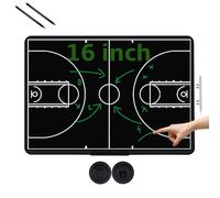 Rechargeable Portable LCD Coaching Board for Basketball Tactics-16 Inch | Reusable Digital Playbook,Stylus,Ideal for Coaches,Players on Courtside