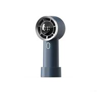 Rechargeable Portable Mini Fan With Digital Display For Battery Status, 100 Speed Settings, Type C Charging, Brushless Motor For Powerful And Quiet Use(Blue)