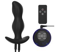 Rechargeable Prostate Massager with Remote Control for Adults | Electric Anal Plug with Conductive Silicone Design, E-Stim Massage Device with Adjustable Settings for Adult Personal Use