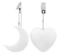 Rechargeable Purse Light Handbag Lights,Touch Sensor Light,Love Wallet Tote Bag Touch Sensing Lights,Reusable Keychain Pendant LED Night,Heart Hanging Night Lamp for Women Girls-A-Moon+Love