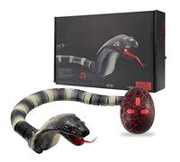 Rechargeable RC Snake Toy with IR Remote Control - Realistic Cobra Robot, Fast Moving Crawling Toy for Kids and Pets, Great for Halloween and Christmas