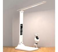 Rechargeable Reading Light, 3-Level LED Touch Dimmer, Time and Temperature Reminders