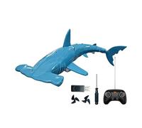 Rechargeable Remote Control Shark 2.4GHz Waterproof Diving Toy Medium Size RC Shark with Durable Construction, Compact Design Bath Accessory, Interactive Water Play Solution