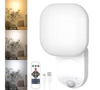 Rechargeable Remote-Controlled Sensor Light, Magnetic Wireless Wall Lamp, Three Lighting Modes, Adjustable Angle, Suitable for Corridors, Stairwells, Garages And Bathrooms [Energy Efficiency Class E]