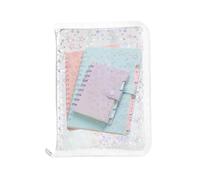 Rechargeable Ring Binder Sticker Collection Album - Zip Pouch for Students Teachers Professional Meetings Accessories