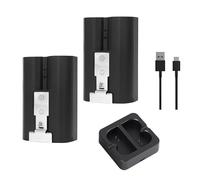 Rechargeable Ring Doorbell Battery Pack, Compatible with Ring Video Doorbell 2/3/4 and Spotlight Camera and Stick Up Camera, Battery 3.65V 6040mAh (2 batteries with charger)