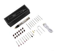 Rechargeable Rotary Tool Cordless Engraving Pen with USB Charging 5000-25000 RPM Adjustable Speed Electric Carving Machine for Wood M