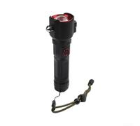 Rechargeable Safety Hammer Flashlight USB-C 500m Beam(B) | 500m white beam, USB-C fast charge, for power bank function, strong-weak-strobe modes, aluminum body