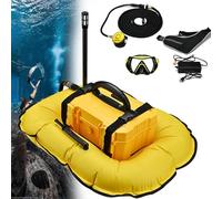 Rechargeable Scuba Diving Tank with Breathing Regulator, 10m Hose, Detachable Machine for Recreational Diving & Fishing