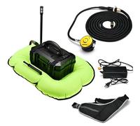 Rechargeable Scuba Diving Tank with Detachable Breathing Regulator - Inflatable Bottom Ventilator System for Adventure and Treasure Hunting, 4000mAh Battery