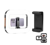 Rechargeable Selfie Portable Ring Light,Smartphone Video Rig with Light,Handheld Ring Lights for iPhone/Phone/Camera, Live Streaming, Makeup (A) (Without bracket)