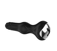 Rechargeable Silicone Prostate Massager with 360° Swinging Vibration, Waterproof Personal Wellness Device for Adults