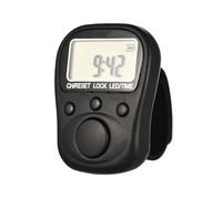 Rechargeable Silicone Rings Finger Counter 6 Digit LCD Display 7 Individual Channel for Workout Or Production Counting Multiple Channel Fitness Reps Trackers